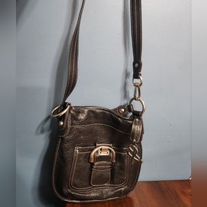 B. Makowsky black leather bag